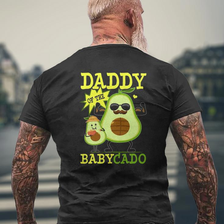 Avocado Daddy Of The Babycado Avocado Vegan Family Matching Mens Back Print T-shirt Gifts for Old Men