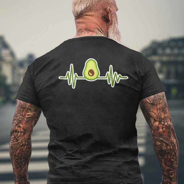 Avocado Heartbeat T-Shirt mit Rückendruck Geschenke für alte Männer