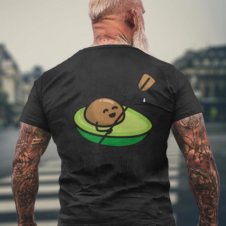 Avokanu Canoe Canoe Avocado Kayak Paddle T-Shirt mit Rückendruck Geschenke für alte Männer