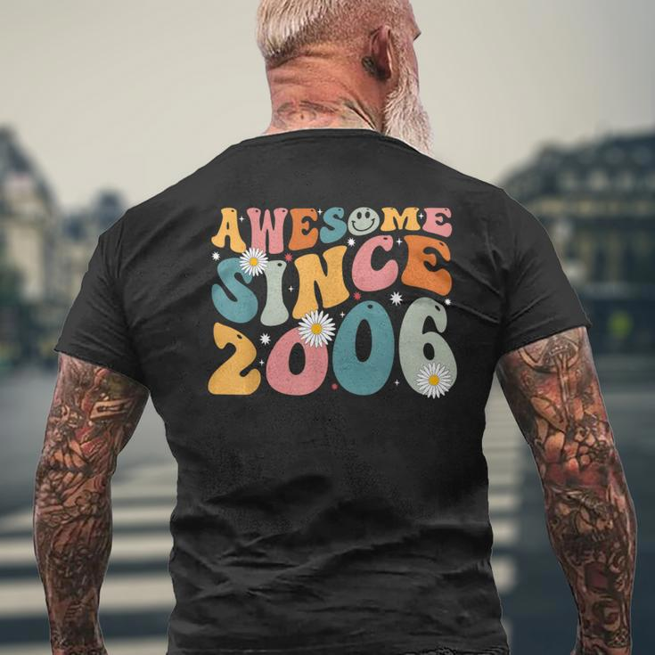 Awesome Since 2006 18Th Birthday Retro Born In 2006 Men's T-shirt Back Print Gifts for Old Men