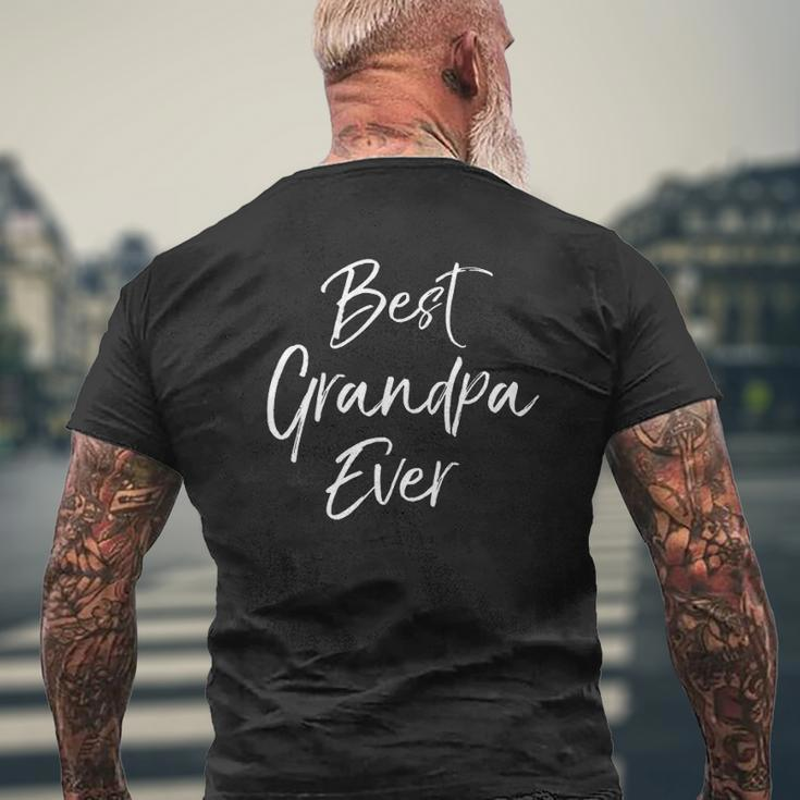 Awesome Grandfather From Grandkids Best Grandpa Ever Mens Back Print T-shirt Gifts for Old Men