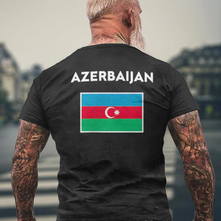 Azerbaijan Flag Azerbaijan S T-Shirt mit Rückendruck Geschenke für alte Männer