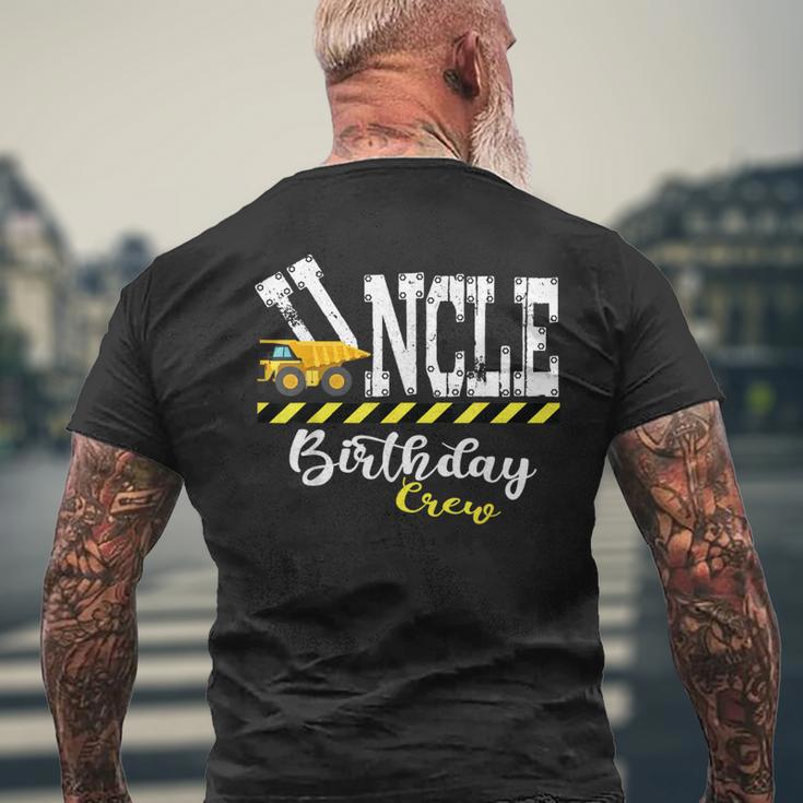 B-Day Party Uncle Birthday Crew Construction Birthday Party Men's T-shirt Back Print Gifts for Old Men