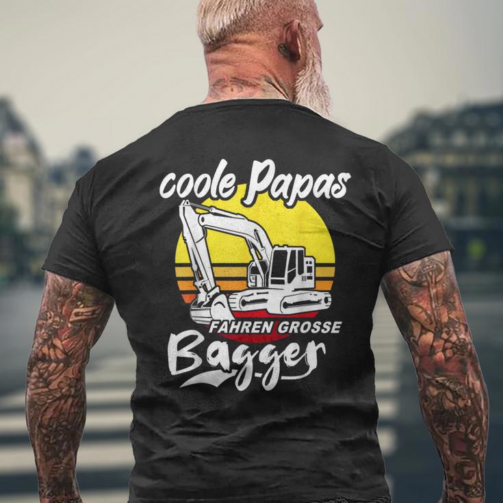 Bagger Papa Baggerfahrer T-Shirt mit Rückendruck Geschenke für alte Männer