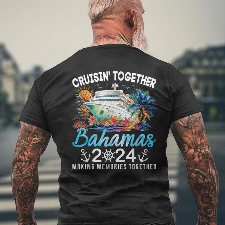 Bahamas Cruise 2024 Family Vacation Cruisin Together Bahamas Men's T-shirt Back Print Gifts for Old Men