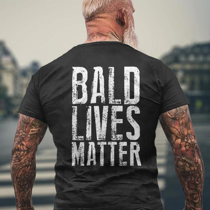Bald Lives Matter Shaved Head Sexy Man ClubMen's T-shirt Back Print Gifts for Old Men