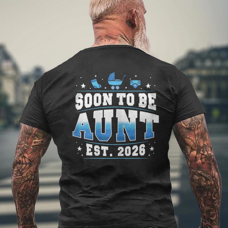 Bald Tante Sein 2026 Neue Papa Schwangerschaft Enthüllen T-Shirt mit Rückendruck Geschenke für alte Männer