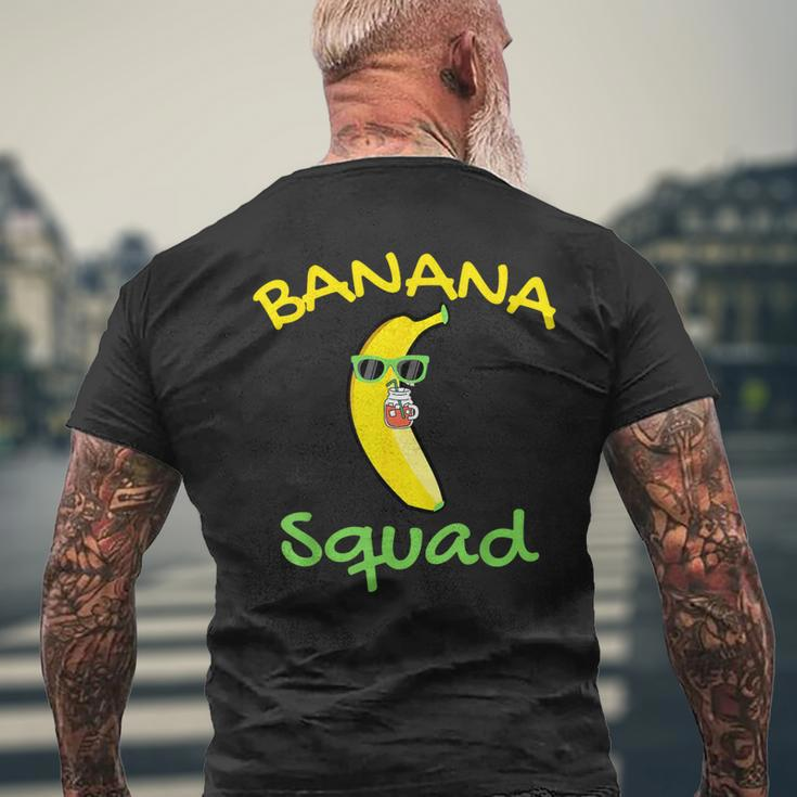 Banana Squad Food Summer Vacation Matching Fruit Lover Party Men's T-shirt Back Print Gifts for Old Men