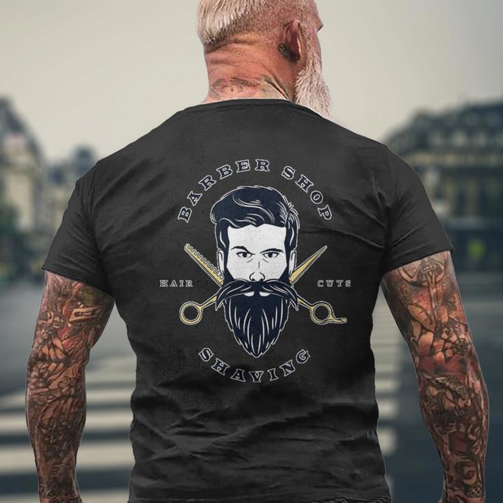 Barber Shop Hairdresser Idea T-Shirt mit Rückendruck Geschenke für alte Männer