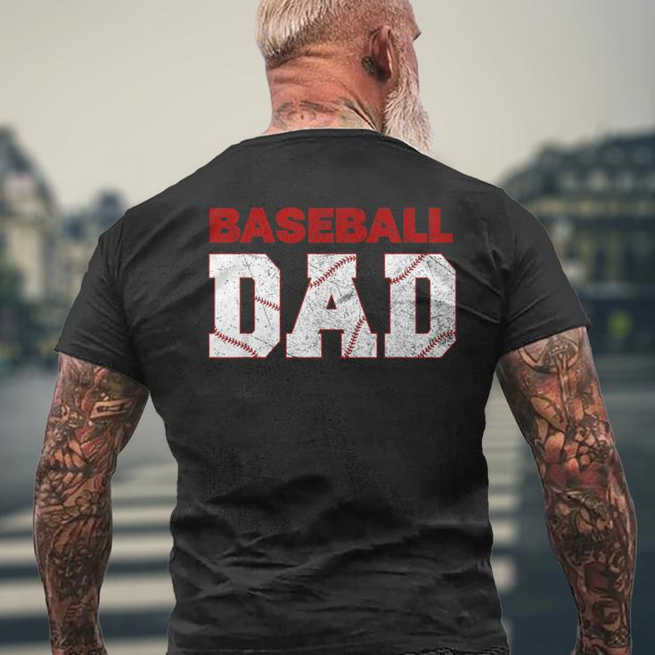 Baseball Dad Happy Fathers Day For Boys Kid Men's T-shirt Back Print Gifts for Old Men