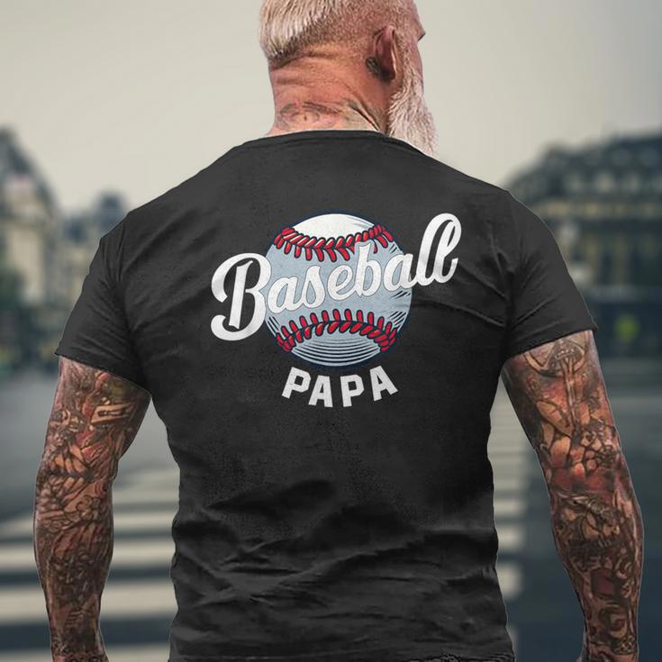 Baseball Papa Baseball Spieler Lustig Baseball Familie Retro T-Shirt mit Rückendruck Geschenke für alte Männer