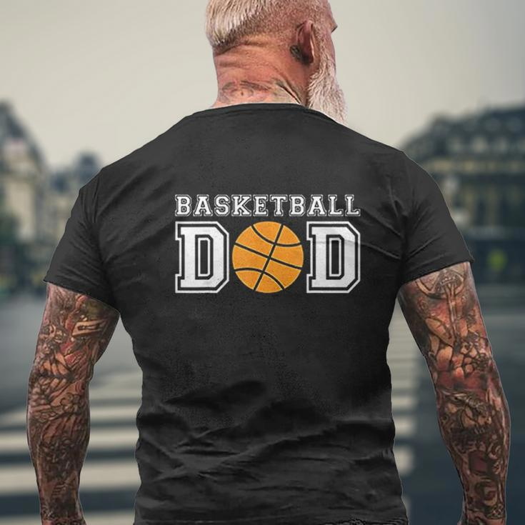 Basketball Dad Basketball Mens Back Print T-shirt Gifts for Old Men