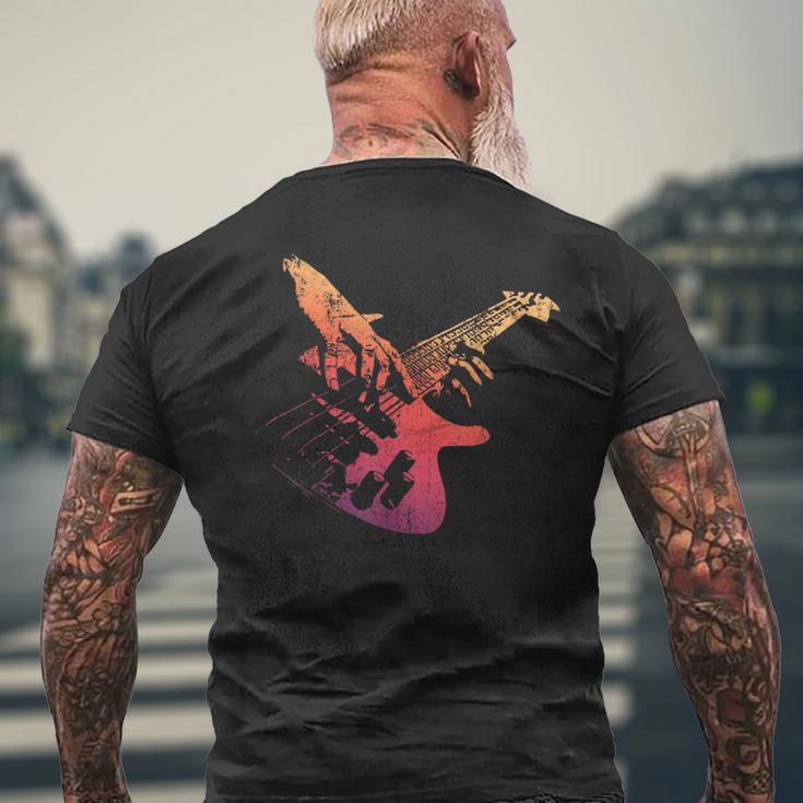 Bass Guitarintage Retro For Bassist T-Shirt mit Rückendruck Geschenke für alte Männer