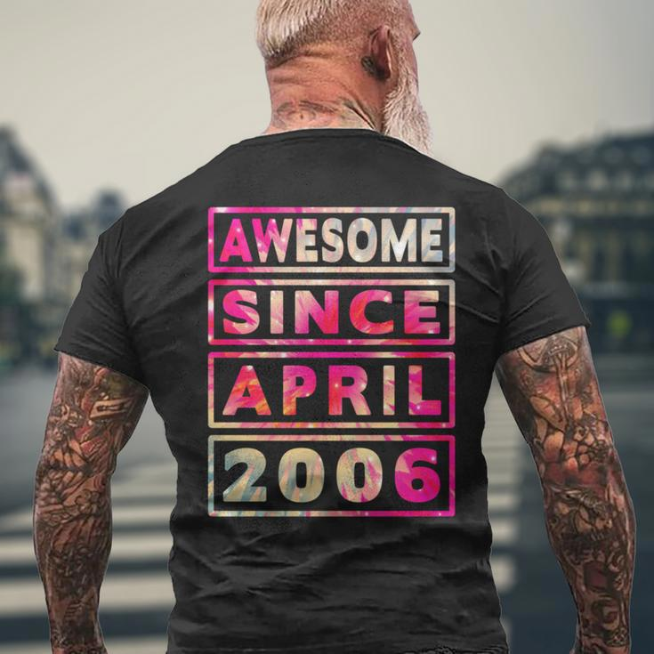 Batik-Dekoration Zum 18 Geburtstag Tolle Seit April 2006 T-Shirt mit Rückendruck Geschenke für alte Männer