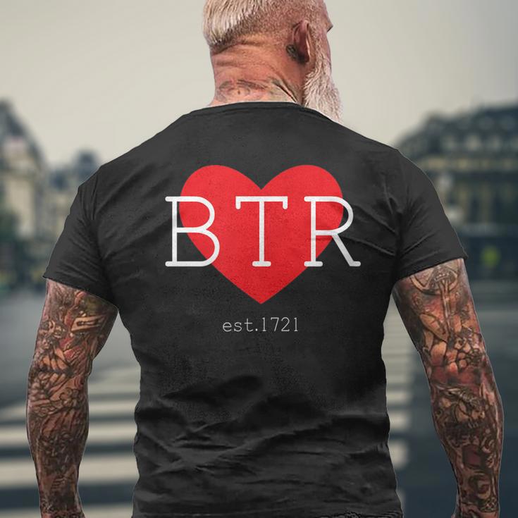 Baton Rouge Pride Btr Airport Code Souvenir Men's T-shirt Back Print Gifts for Old Men