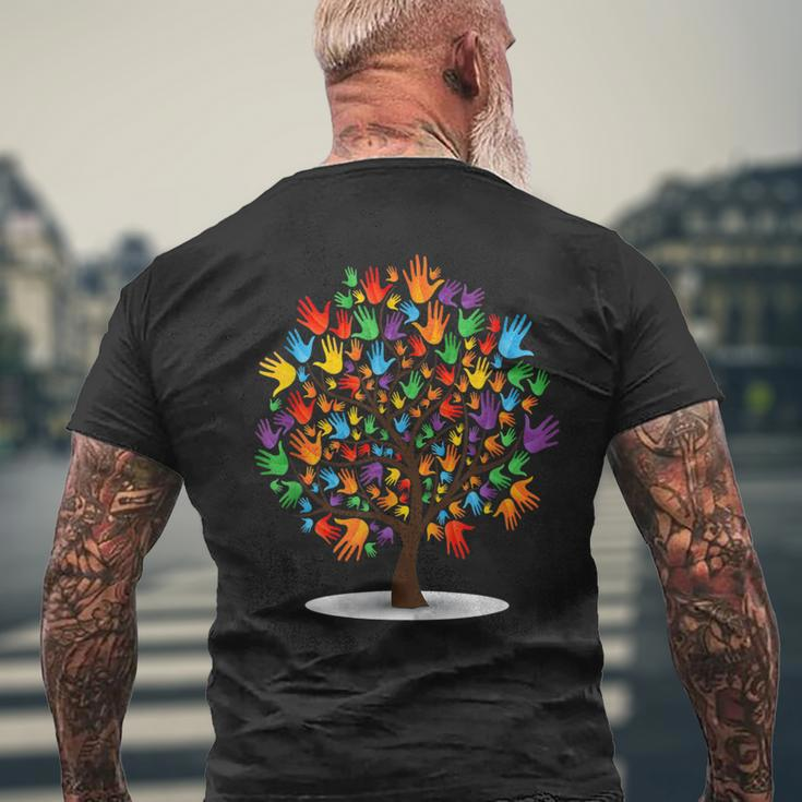 Baum Des Lebens Krone Wald Liebe Bäume Black T-Shirt mit Rückendruck Geschenke für alte Männer