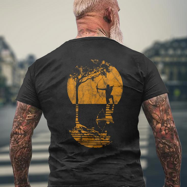 Baum und Schaukel Design Kurzärmliges Herren-T-Kurzärmliges Herren-T-Shirt für Herren im Sonnenuntergang Look Geschenke für alte Männer