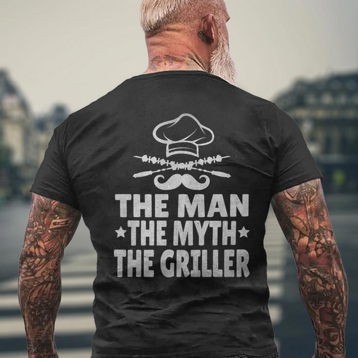 Bbq Der Mann Der Mythos Der Griller Lustiger Papaatertag T-Shirt mit Rückendruck Geschenke für alte Männer