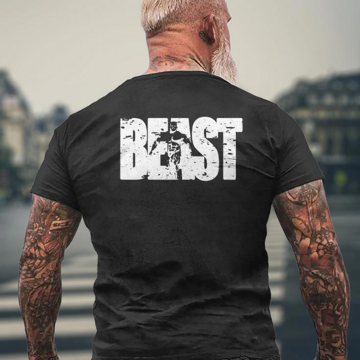 BeastWorkout Clothes Gym Fitness Mens Back Print T-shirt Gifts for Old Men