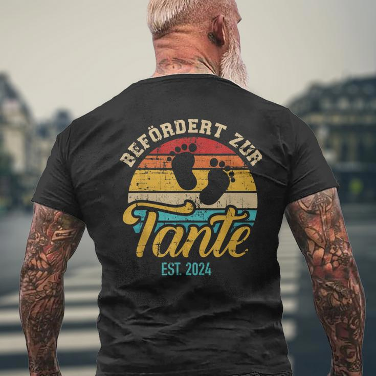 Befördert Zur Tante 2024 Vintage Ret T-Shirt mit Rückendruck Geschenke für alte Männer