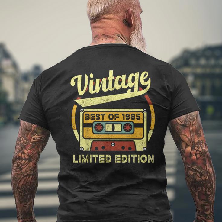 Best Of 1985 39Th Birthday Retro Vintage Cassette Tape Men's T-shirt Back Print Gifts for Old Men