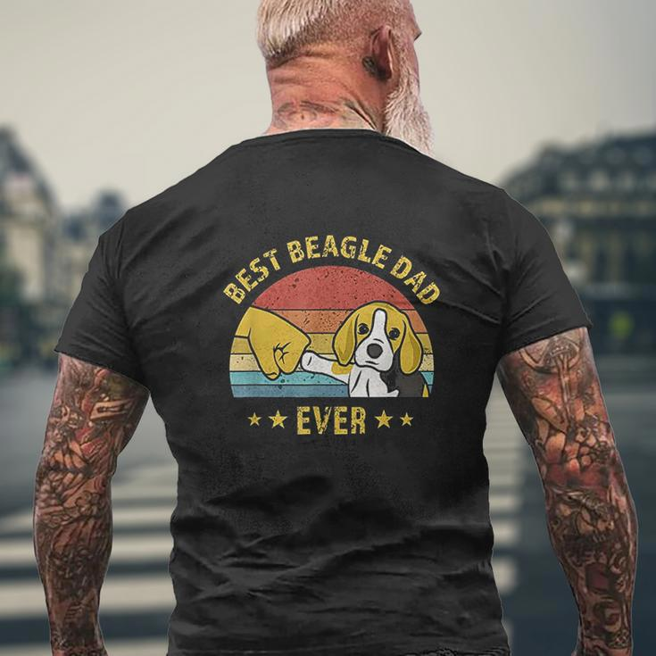 Best Beagle Dad Ever Mens Back Print T-shirt Gifts for Old Men