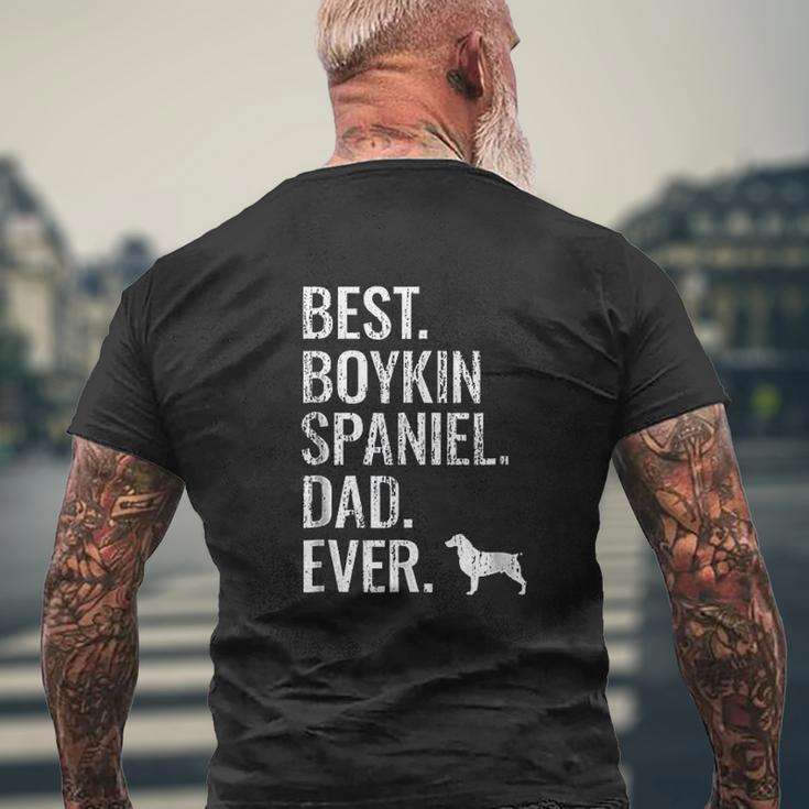 Best Boykin Spaniel Dad Ever Mens Back Print T-shirt Gifts for Old Men