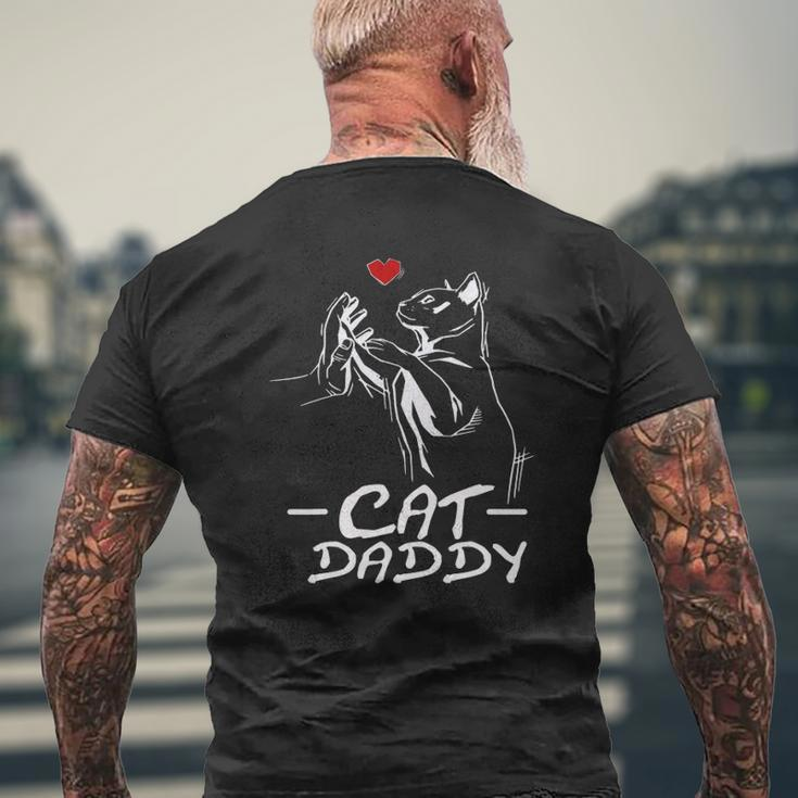 Best Cat Dad Ever Daddy Cat Daddy Father's Day Mens Back Print T-shirt Gifts for Old Men