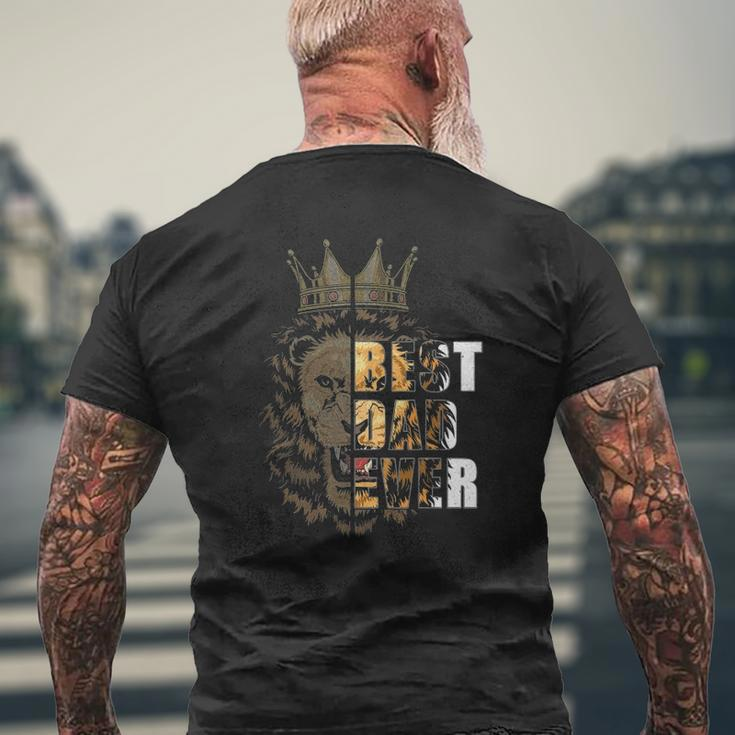 Best Dad Ever Lion Father's Day Mens Back Print T-shirt Gifts for Old Men