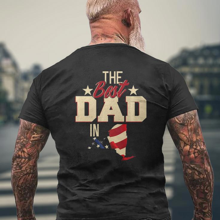 Best Dad In New York Fathers Day Patriotic Mens Back Print T-shirt Gifts for Old Men