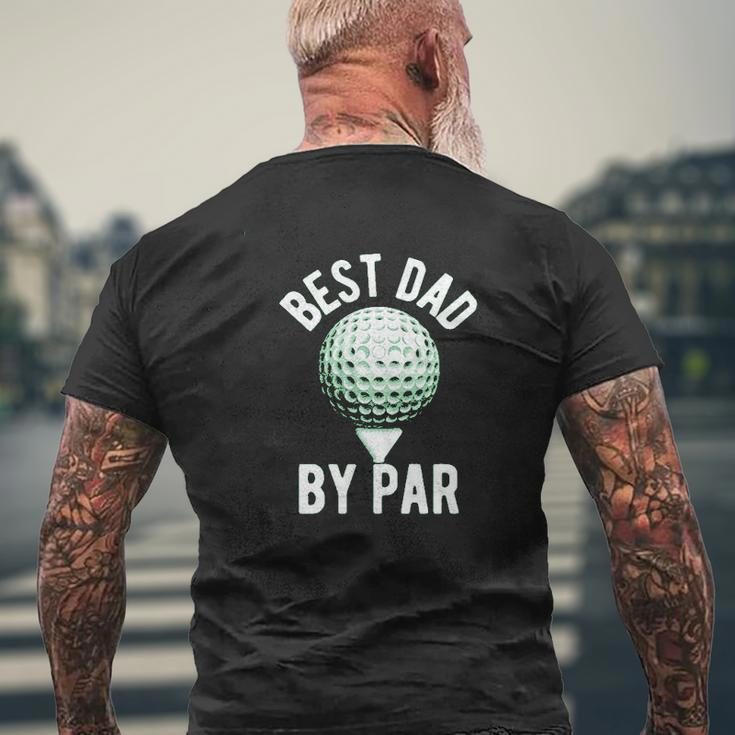 Best Dad By Par Mens Back Print T-shirt Gifts for Old Men