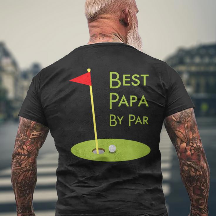 Best Dad By Paratertagsgeschenk Für Papa-Golfer T-Shirt mit Rückendruck Geschenke für alte Männer