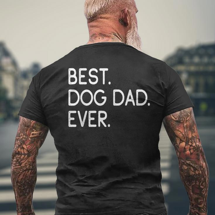 Best Dog Dad Ever Dog Owners T-Shirt mit Rückendruck Geschenke für alte Männer