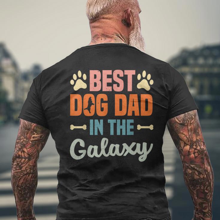 Best Dog Dad In The Galaxy –Atertag – Hundeliebende Papa T-Shirt mit Rückendruck Geschenke für alte Männer