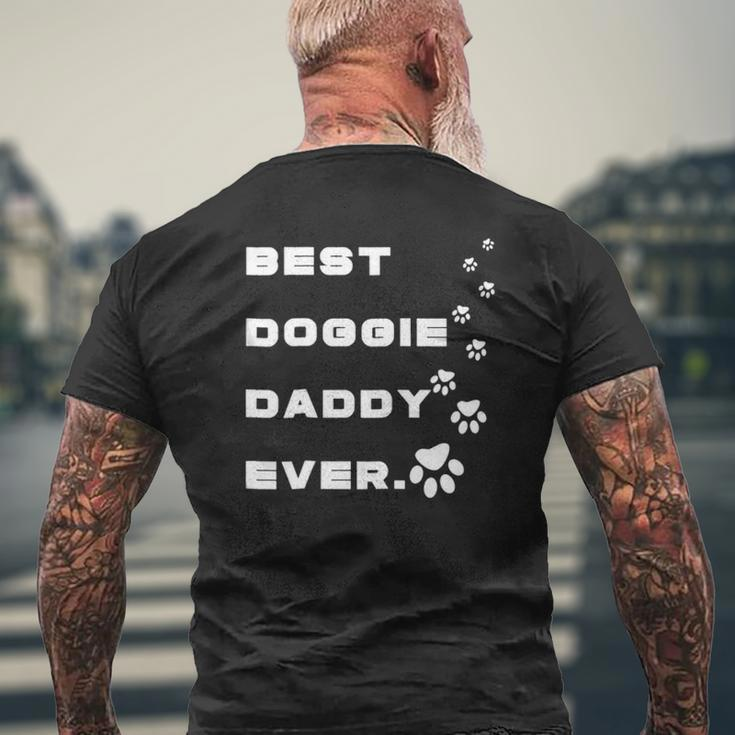 Best Doggie Daddy Ever Mens Back Print T-shirt Gifts for Old Men
