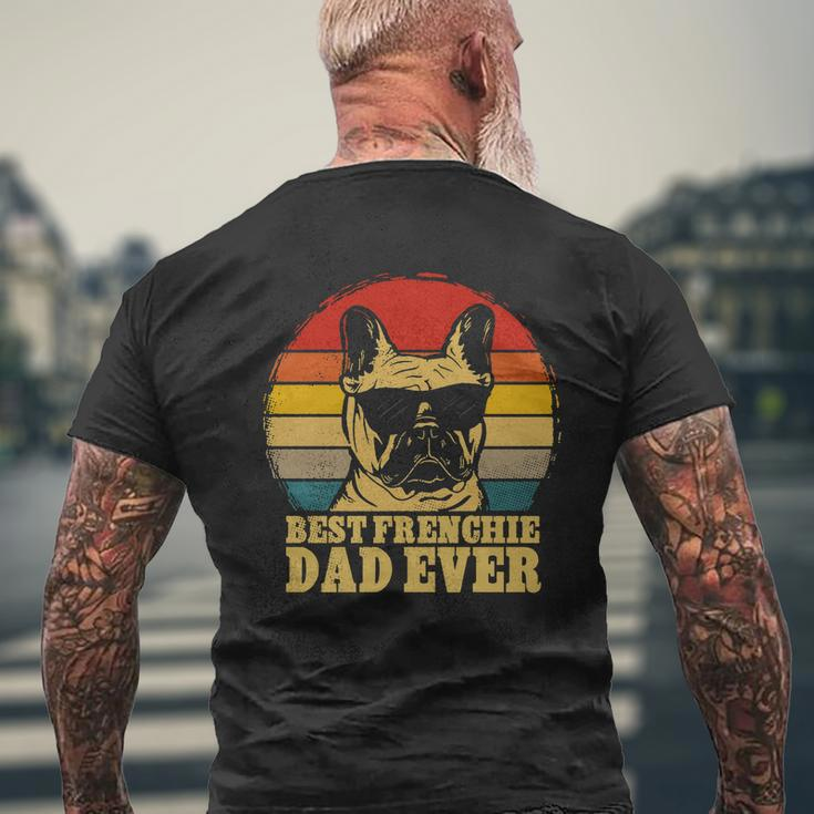Best Frenchie Dad Ever Vintage Dog Mens Back Print T-shirt Gifts for Old Men