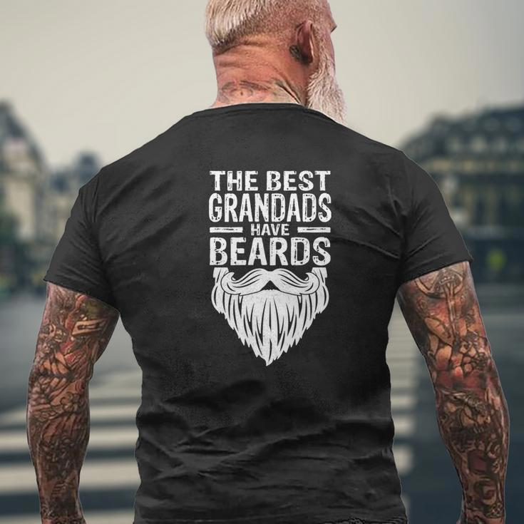 Best Grandads Beards Tattoos Husband Mens Mens Back Print T-shirt Gifts for Old Men