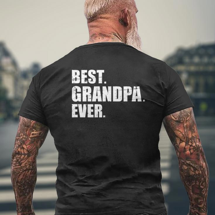 Best Grandpa Ever Tank Top Mens Back Print T-shirt Gifts for Old Men