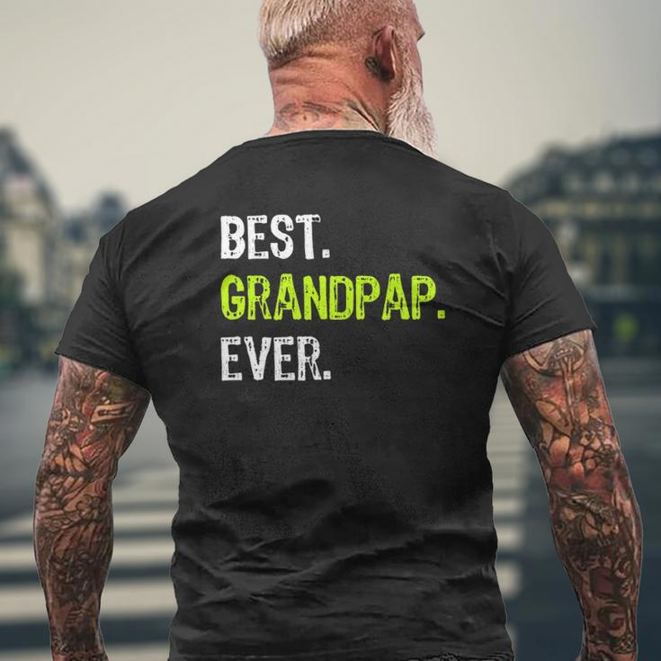 Best Grandpap Ever Grandpa Grandfather Mens Back Print T-shirt Gifts for Old Men