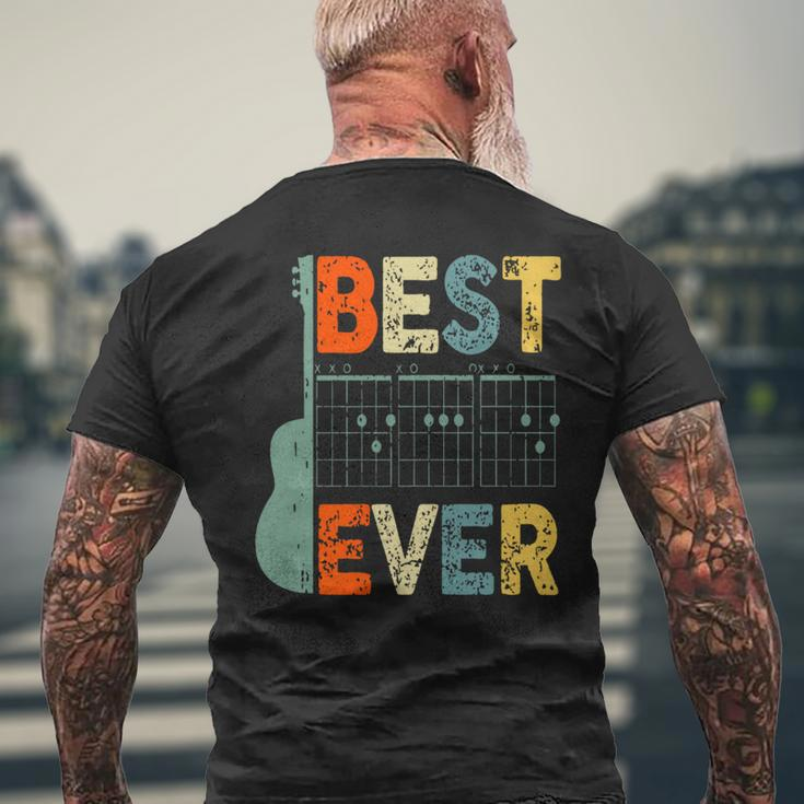 Best Guitar Dad Ever Chords Best Dad Guitar Father's Day Men's T-shirt Back Print Gifts for Old Men