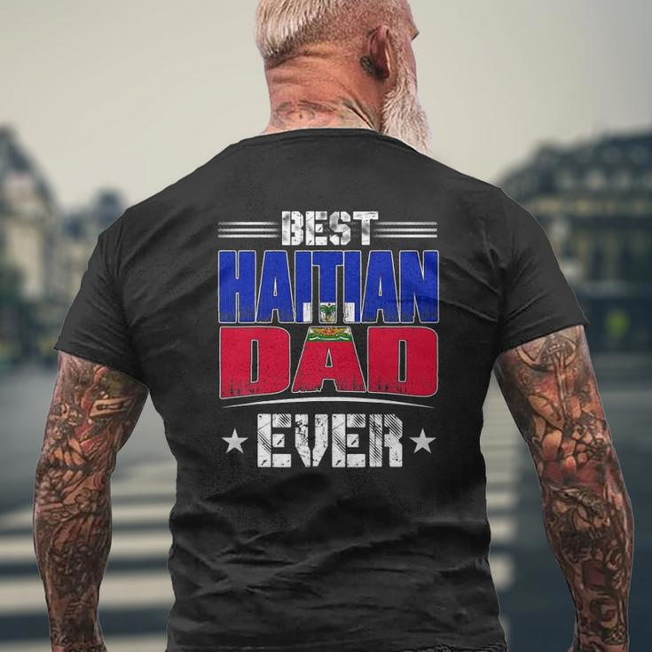 Best Haitian Dad Ever Father's Day Mens Back Print T-shirt Gifts for Old Men