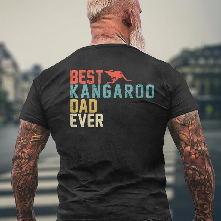 Best Kangaroo Dad Ever Retro Vintage Men's T-shirt Back Print Gifts for Old Men