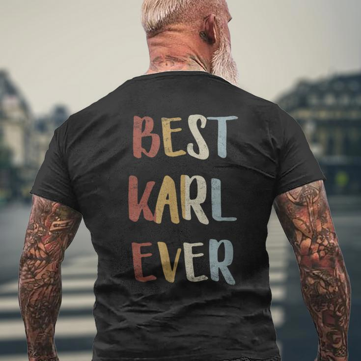 Best Karl Ever Retro Vintage First Name T-Shirt mit Rückendruck Geschenke für alte Männer