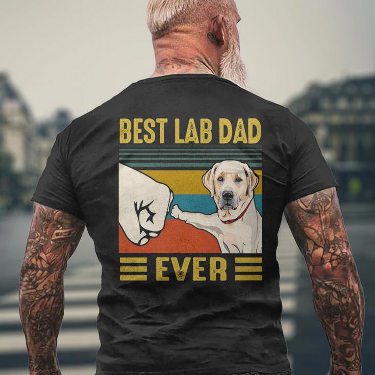 Best Lab Dad Labrador Retriver Dog Men's T-shirt Back Print Gifts for Old Men