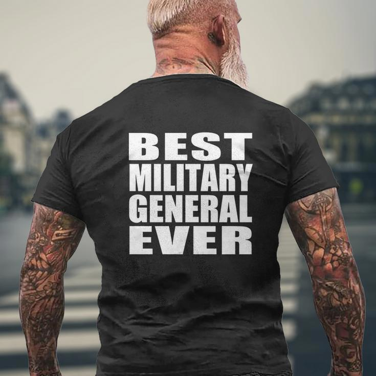 Best Military General Ever Mens Back Print T-shirt Gifts for Old Men