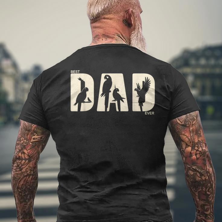 Best Parrot Dad Ever Fathers Day Parrot Men's T-shirt Back Print Gifts for Old Men