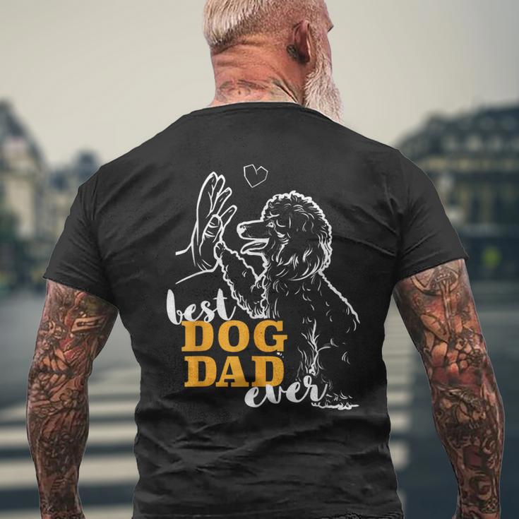 Best Poodle Papa Poodle T-Shirt mit Rückendruck Geschenke für alte Männer