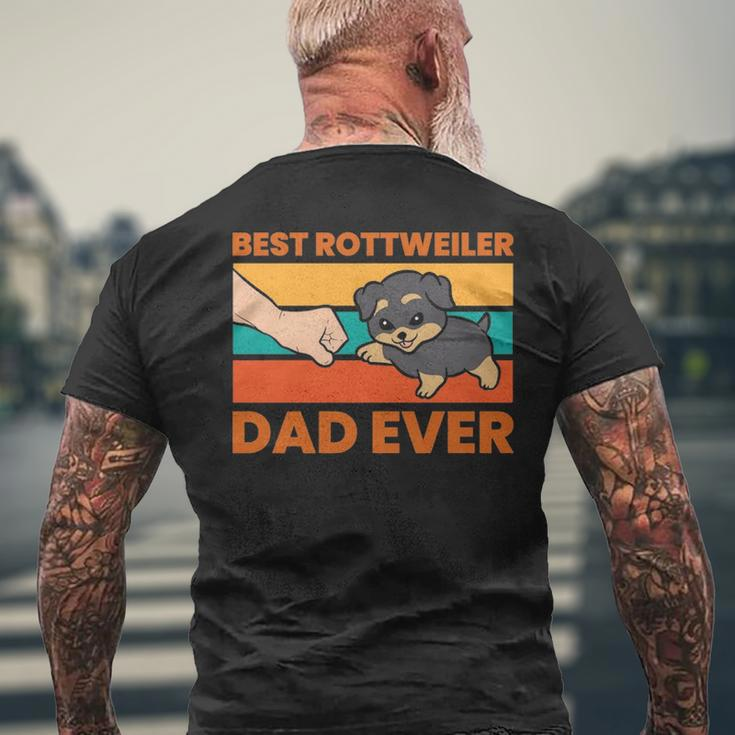 Best Rottweiler Dad Ever Rottweiler Owner Rottweiler Men's T-shirt Back Print Gifts for Old Men