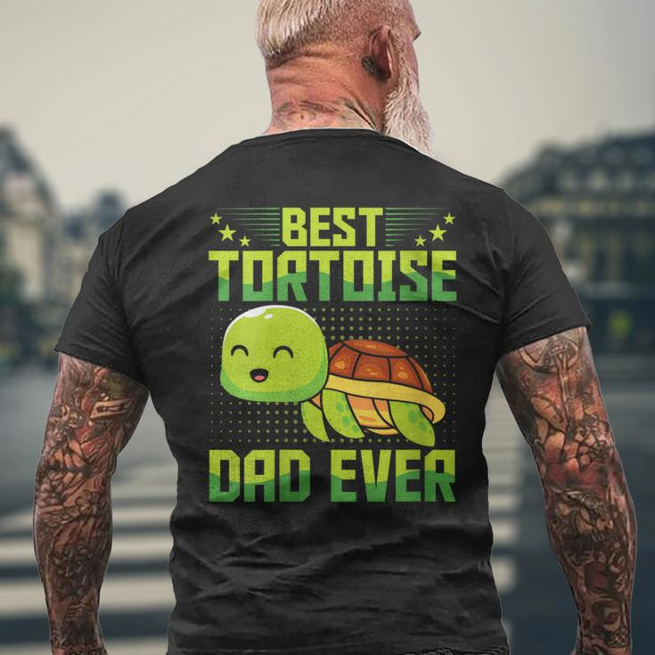 Best Tortoise Dad Ever Vintage Retro Papa Fathers Day Men's T-shirt Back Print Gifts for Old Men