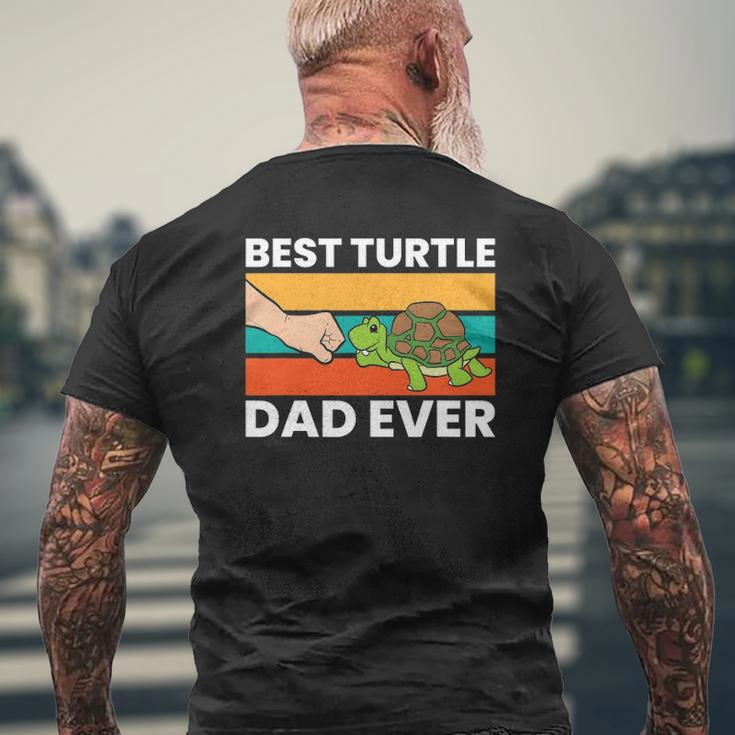 Best Turtle Dad Ever Love Sea Turtles Mens Back Print T-shirt Gifts for Old Men